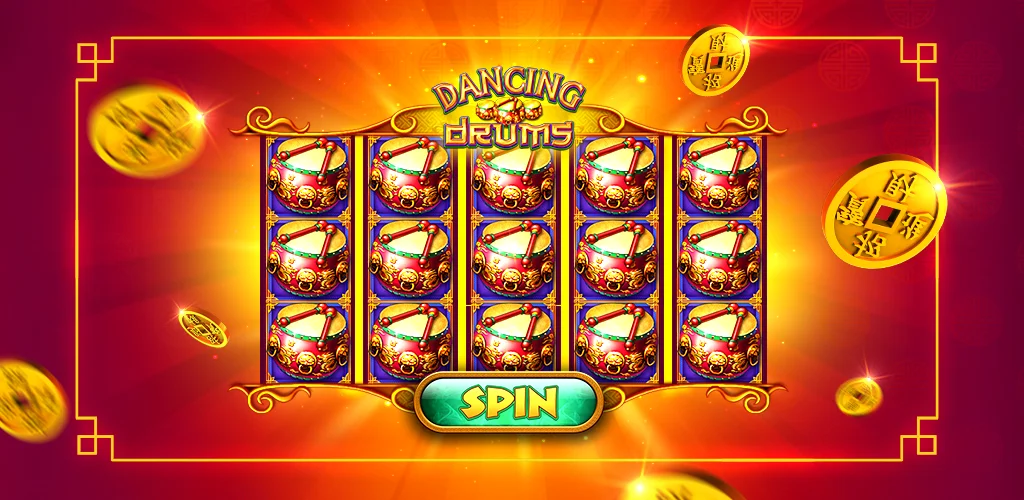 Dancing Drums Slots Casino official publisher feature illustration
